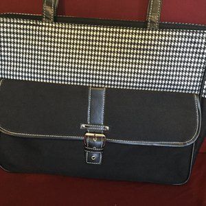 Allegro Black with White Tote Bag New without tags
